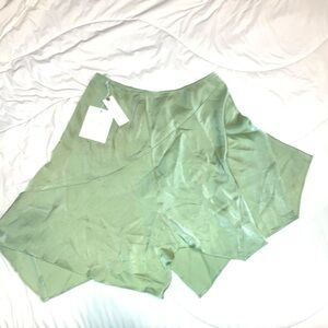 Anthropologie Satin Skirt